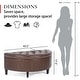 preview thumbnail 25 of 46, Adeco Half Moon Tufted Storage Ottoman Bench