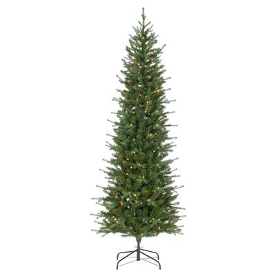 7.5 ft. Pre Lit Clear UL Natural Cut Narrow Dover Pine