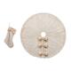 Option Faux Fox Fur & 48"D Tree Skirt