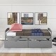 preview thumbnail 3 of 16, Twin Size Platform Bed with Two Storage Drawers for Space,Saving and Practical