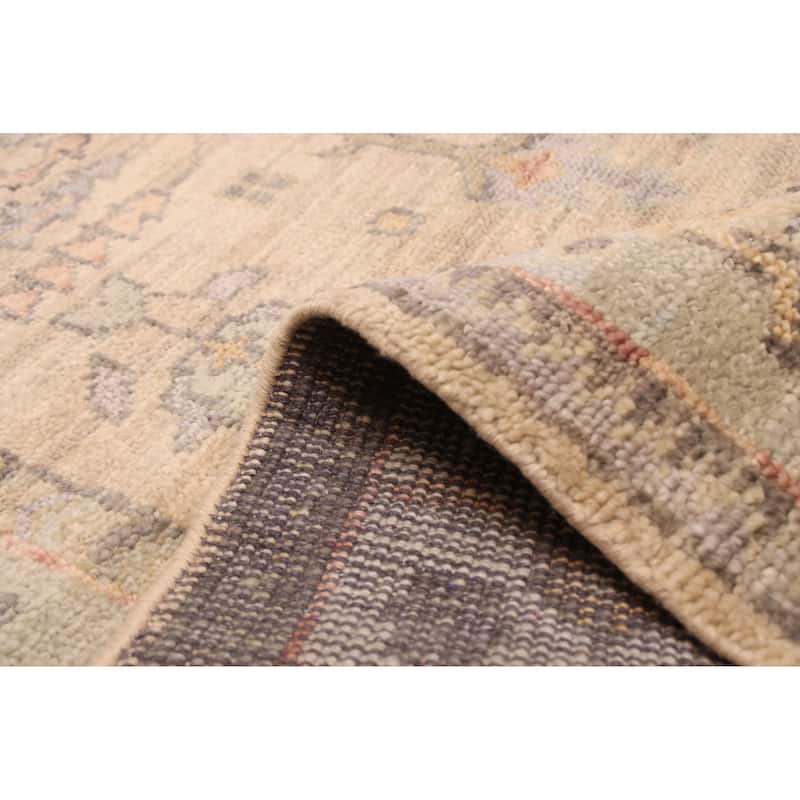 ECARPETGALLERY Hand-knotted Jules Serapi Light Khaki Wool Rug - 8'0 x 10'0