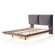 preview thumbnail 4 of 11, Gray Full Size Upholstered Platform Bed with Sensor Light and USB Port