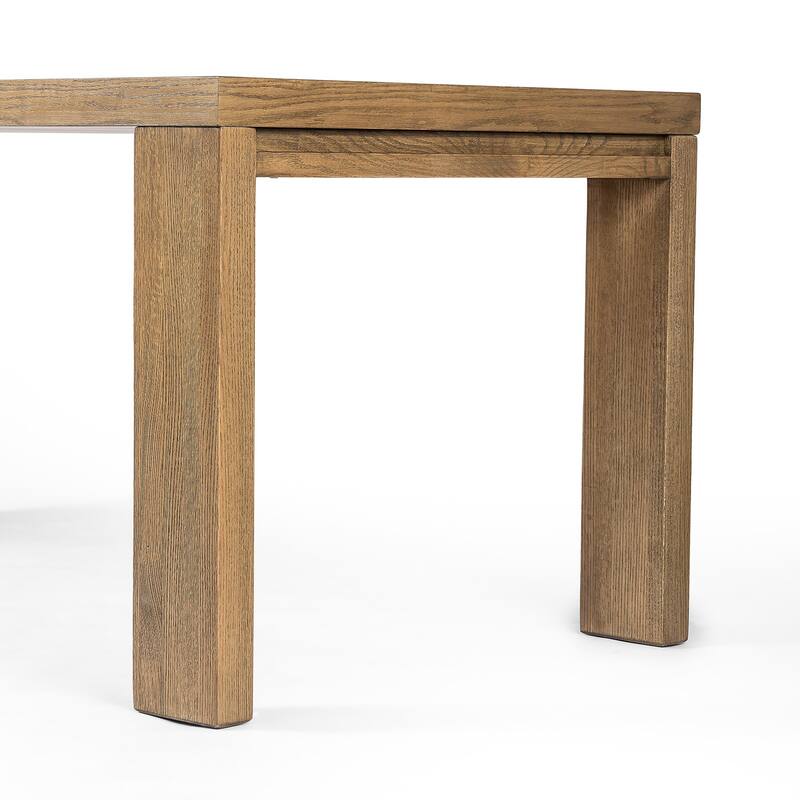 Jovi Dining Table-Drifted Oak Solid - 96W x 42D 30H
