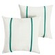 preview thumbnail 11 of 42, Sorra Home Sunbrella Outdoor Double Petite Flange Pillow Set of 2
