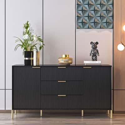 58" Premium Storage Cabinet Dresser - Versatile and Stylish