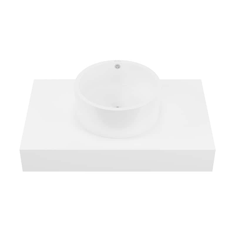 Swiss Madison SM-WS601 Monaco 35" Sintered Stone Vanity Top - Glossy White