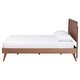 preview thumbnail 23 of 31, Jiro Platform Bed - Mid-Century Modern Wood Bed Frame with Panel Headboard and Angled Legs for Bedroom or Guest Room
