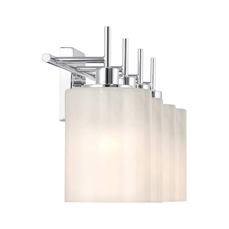 Bellevue SHBF80973 4 Light 31" Wide Vanity Light with Strié Glass
