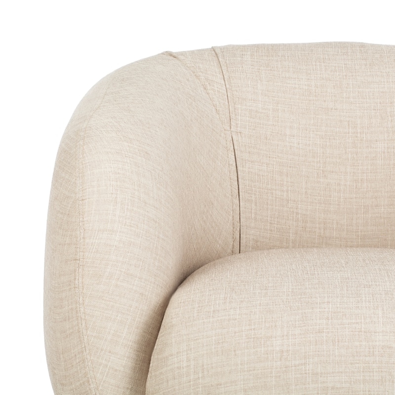 SAFAVIEH Couture Griseldis Stone Polyester Blend Accent Chair - 33" W x 30" D x 29" H - 33Wx30Dx29H