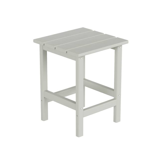 Laguna Poly Eco-Friendly Outdoor Patio Square Side Table - Sand