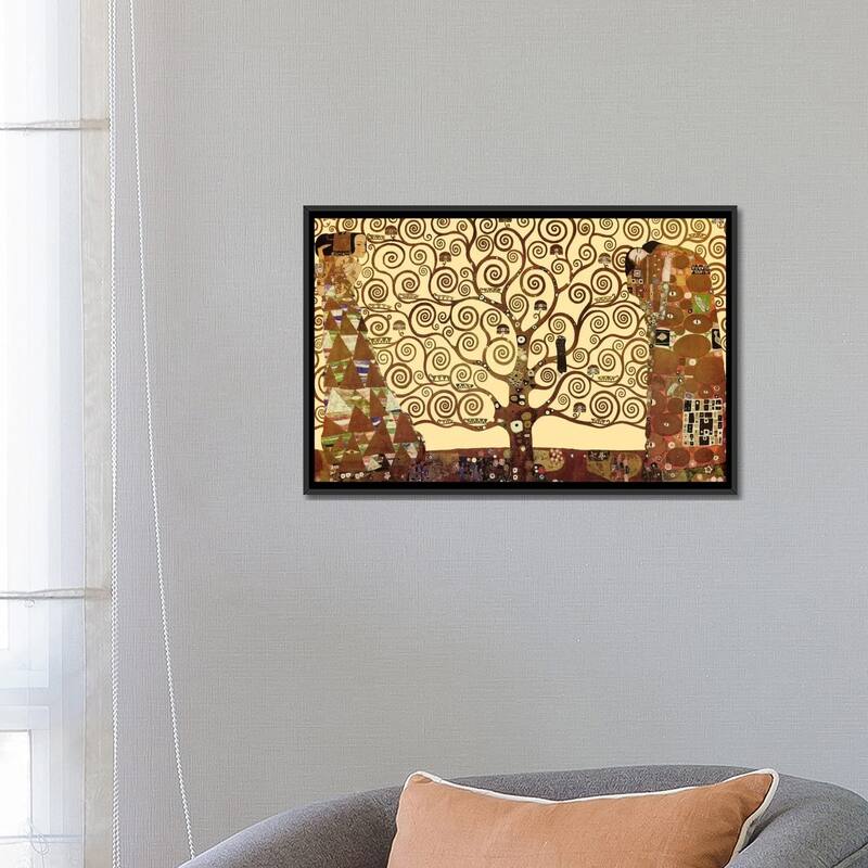 iCanvas "The Tree of Life" by Gustav Klimt Framed Canvas Print