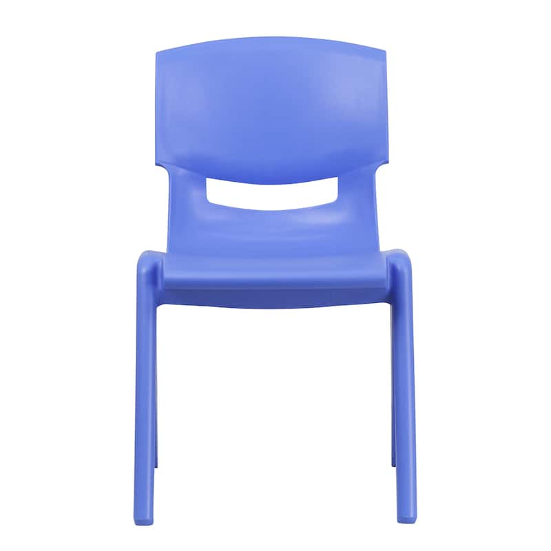 2 Pack Plastic Stackable School Chair with 15.5"H Seat