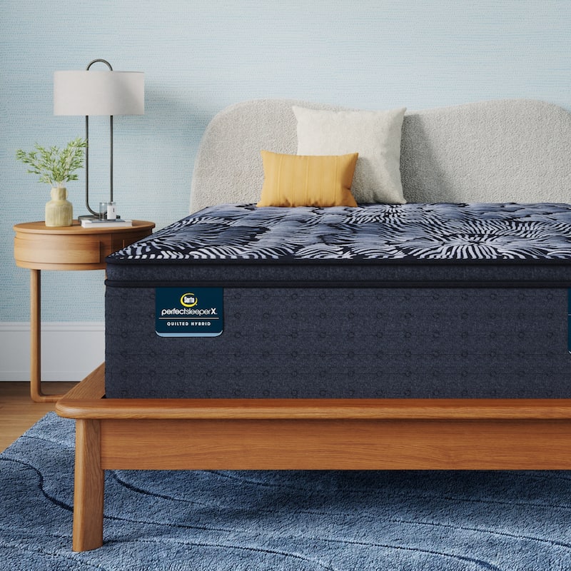Serta Perfect Sleeper X Lexton 14.25" Hybrid Medium Pillow Top Mattress Set