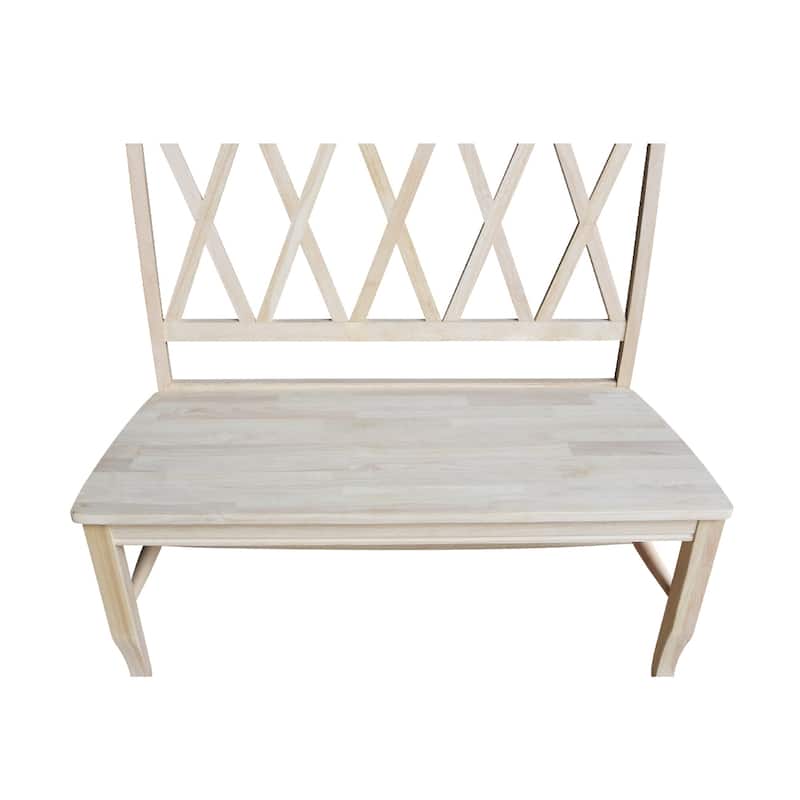 Double X-back Bench