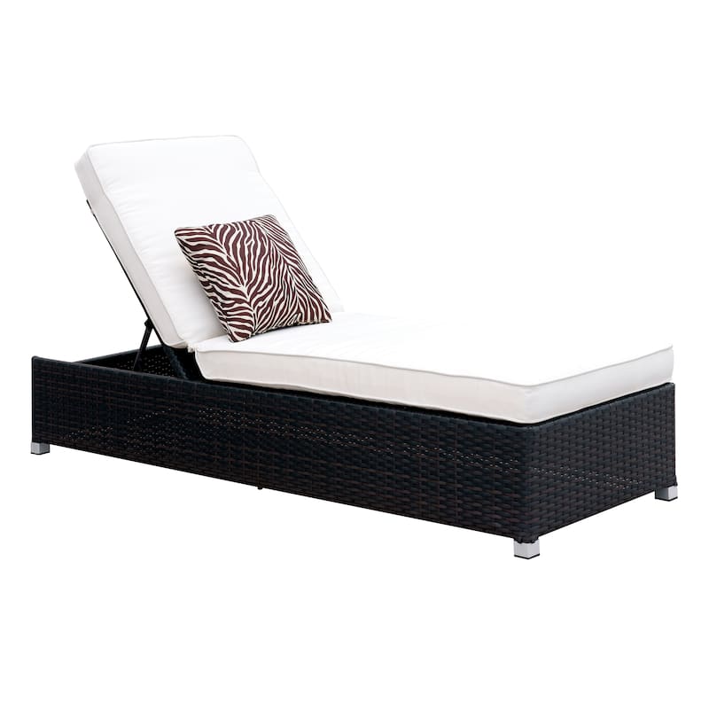 Cyd Contemporary Fabric Adjustable Chaise Lounge by Furniture of America