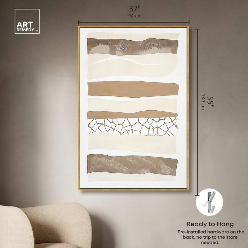 Relief Rifts II Canvas by Art Remedy