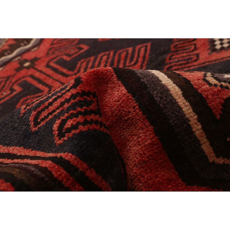 ECARPETGALLERY Hand-knotted Anadol Red Wool Rug - 3'5 x 9'11