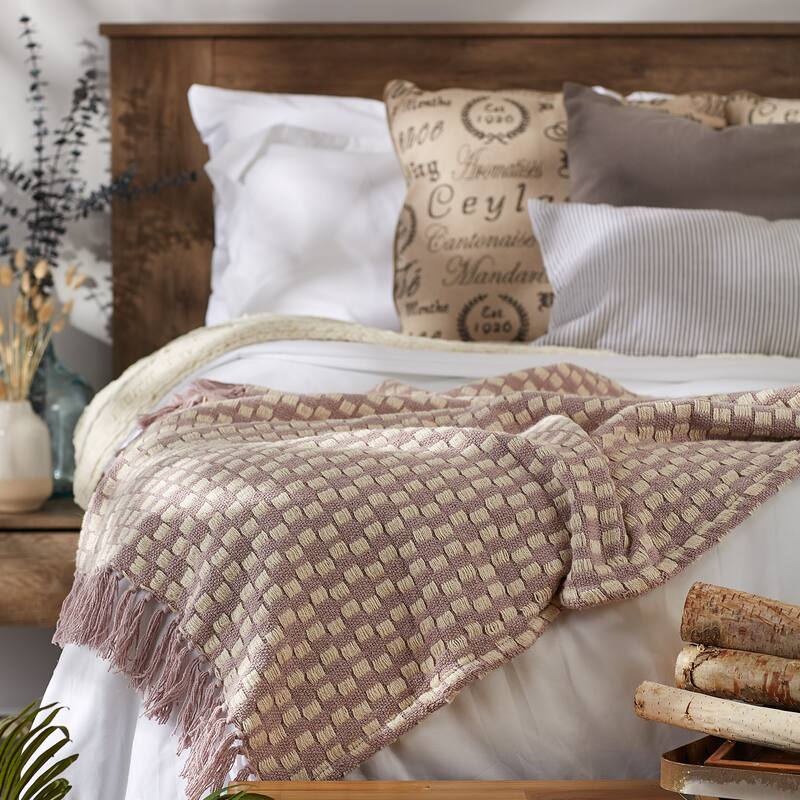 DII Stone Urban Check Throw