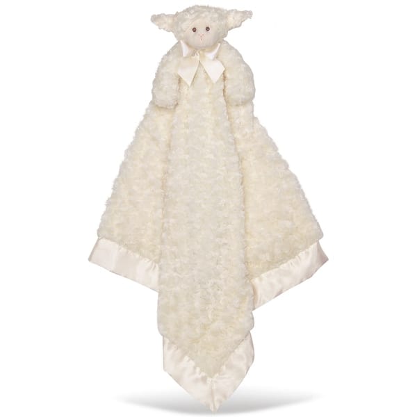 slide 2 of 6, Baby Lamby Cuddle Me Sleeper, Cream Lamb Large Size Security Blanket, 28.5" x 28.5"