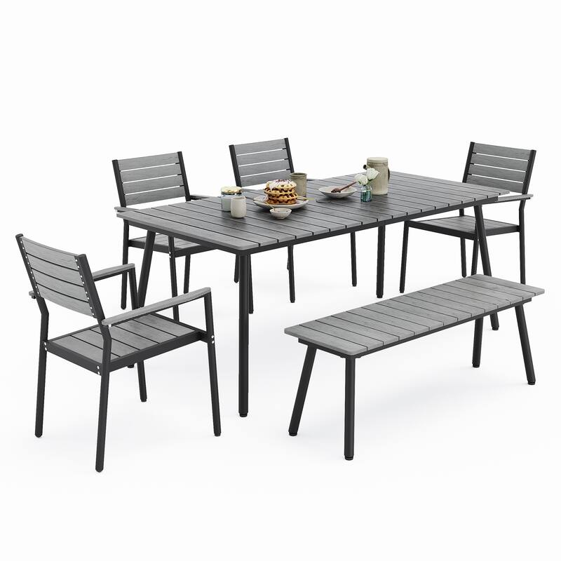 VredHom Outdoor 5/6-piece Rectangle Patio Dining Set