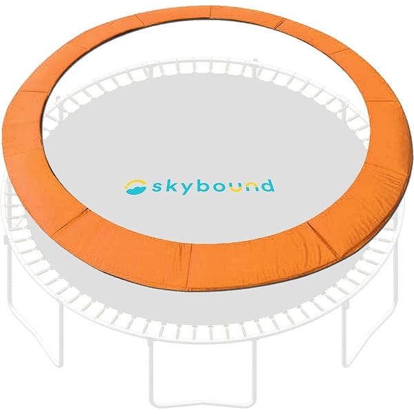 slide 2 of 9, SkyBound 12ft Trampoline Spring Cover Pad fits up to 7" Springs-Orange - 12" 12"
