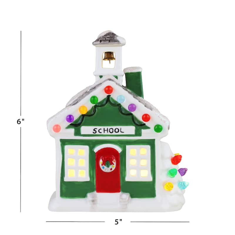 6" Nostalgic Ceramic Village School
