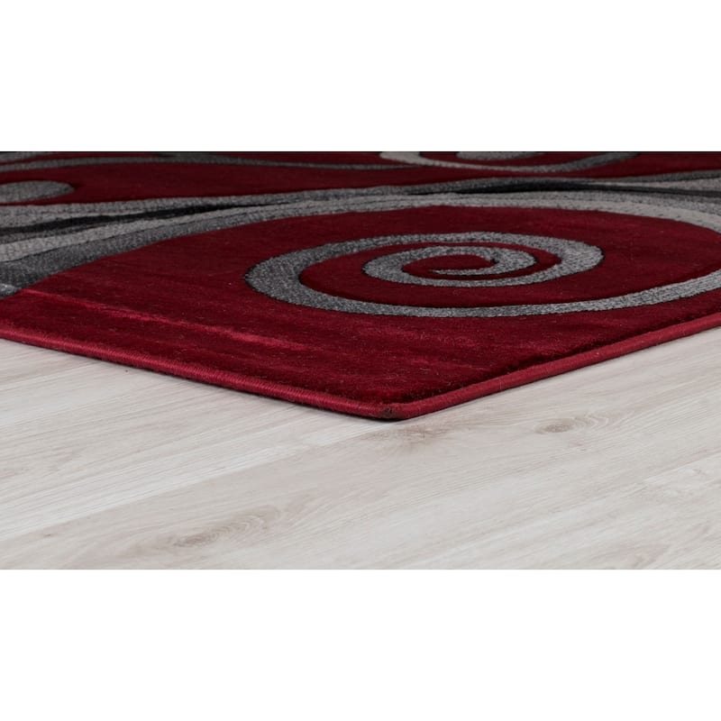 Orelsi Collection Abstract Area Rug