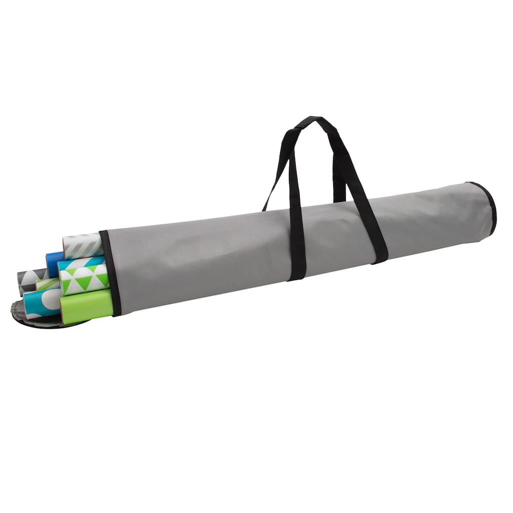 Simplify 30" Wrapping Paper Storage Bag in Grey - 30" x 5" x 5"