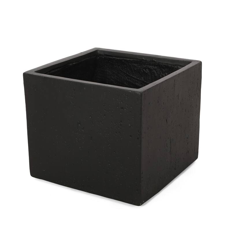 Handmade Outdoor Cast Stone Square Planter for Garden Patio Backyard