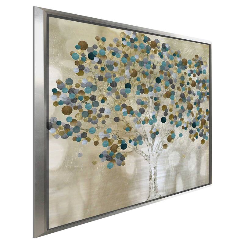 "A Teal Tree" Print on Floating Canvas