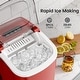 preview thumbnail 2 of 6, Ice Makers Countertop, Portable Ice Maker Machine with Handle, Self-Cleaning Ice Maker, for Home/Office/Kitchen