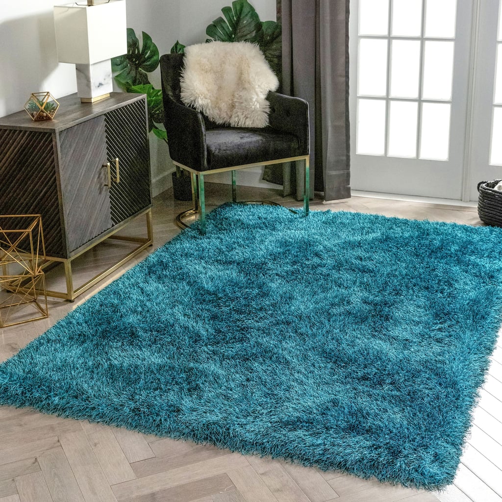 Well Woven Kuki Chie Glam Solid Shag Area Rug
