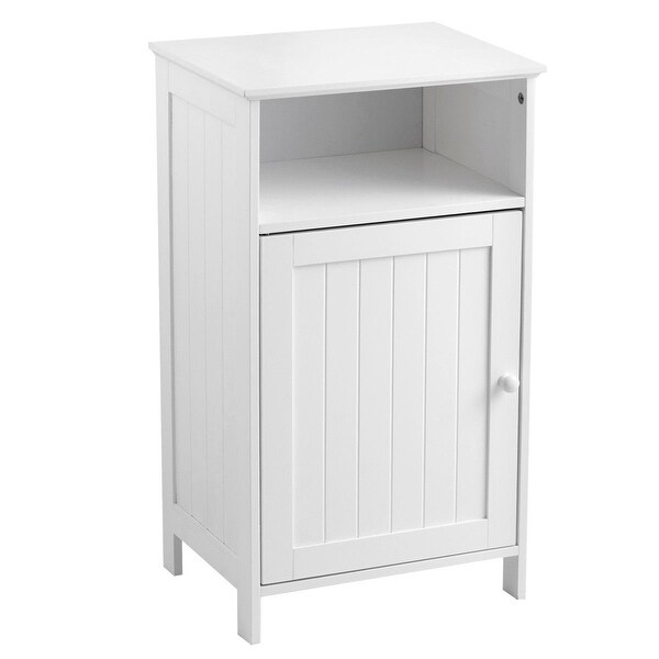 Bathroom Freestanding Adjustable Shelf Floor Storage Cabinet