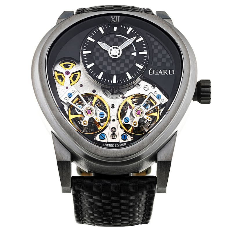 Egard Men's Quantus Carbon Beast Automatic Black Dial Watch - WCH-5065-I0H203 - 6 (36)