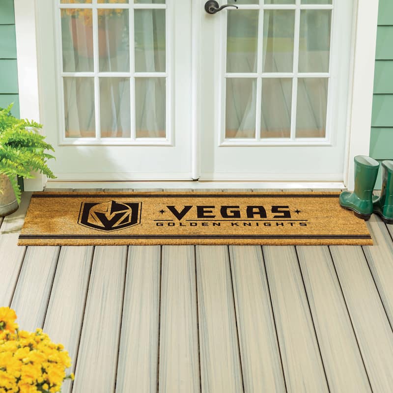 Vegas Golden Knights Monochrome Indoor/Outdoor Coir Door Mat