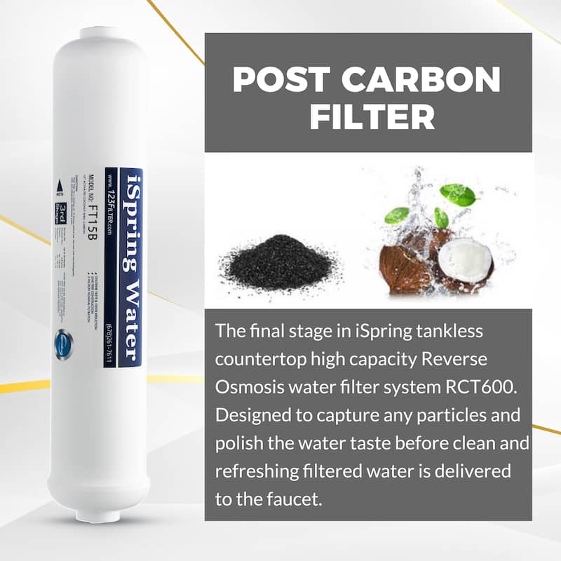 iSpring Activated Post Carbon Water Filter Replacement Cartridge