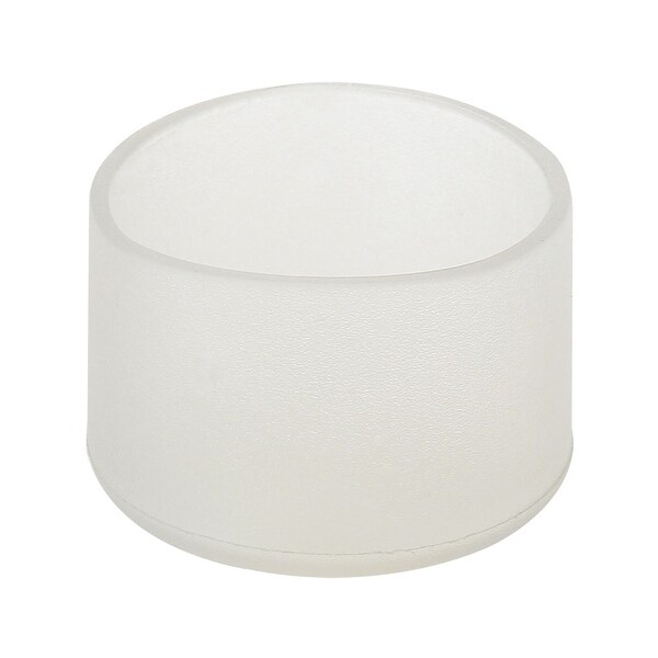 Clear PVC Chair Leg Cap End Tip Feet Cover Furniture Glide Floor Protector 1.57" 40mm Inner Diameter