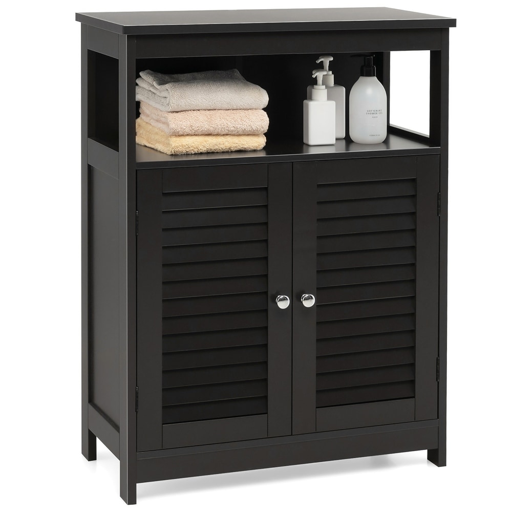 Basin Tall Asymmetrical Storage Cabinet with Adjustable Shelving