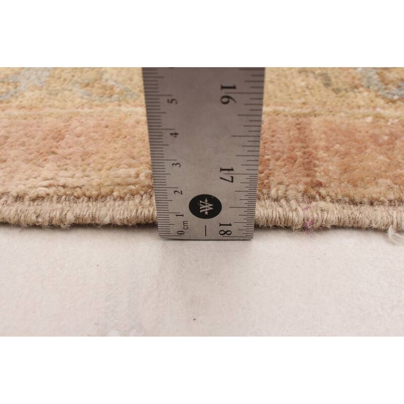 ECARPETGALLERY Hand-knotted Peshawar Oushak Beige Wool Rug - 9'1 x 12'5