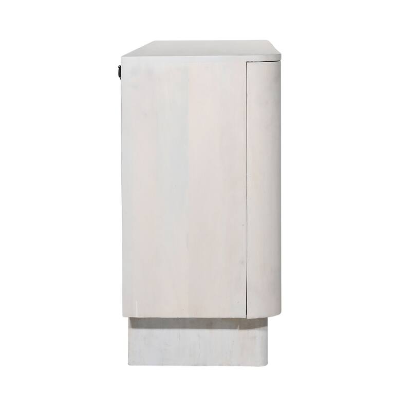 Essex 39" Tall 4-Door Cabinet, White