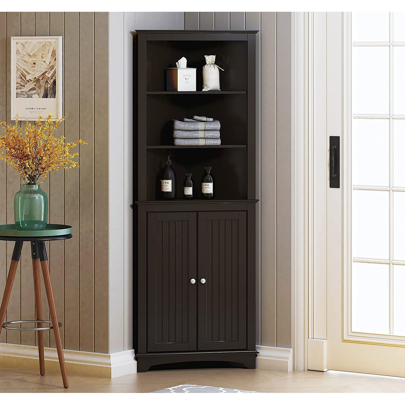 https://ak1.ostkcdn.com/images/products/is/images/direct/65bbf61e1a4621c7dd164dec6f0503263efb20f9/Spirich--Bathroom-Storage%2CTall-Corner-Cabinet-with-2-Doors-and-3-Tier-Shelves%2CWhite.jpg