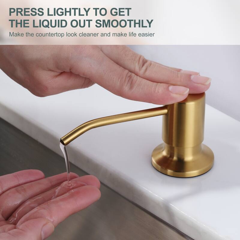 WOWOW Pull Down Sprayer Kitchen Faucet with Soap Dispenser