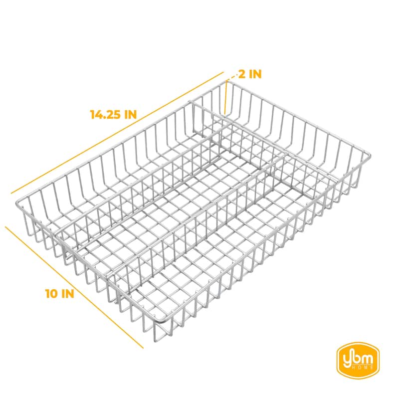 YBM Home Metal Wire Chrome Plated Kitchen In-Drawer Storage, 2561-Medium and Small