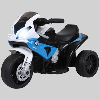 6V BMW Licensed Toddler Motorcycle with Headlight, Music, and 3 Wheels ...