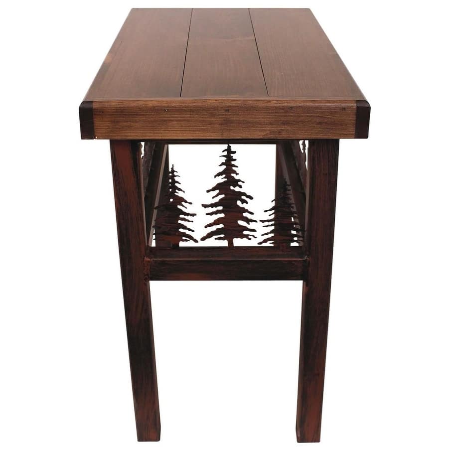 DISCONTINUED - Rustic Iron Scene End Table