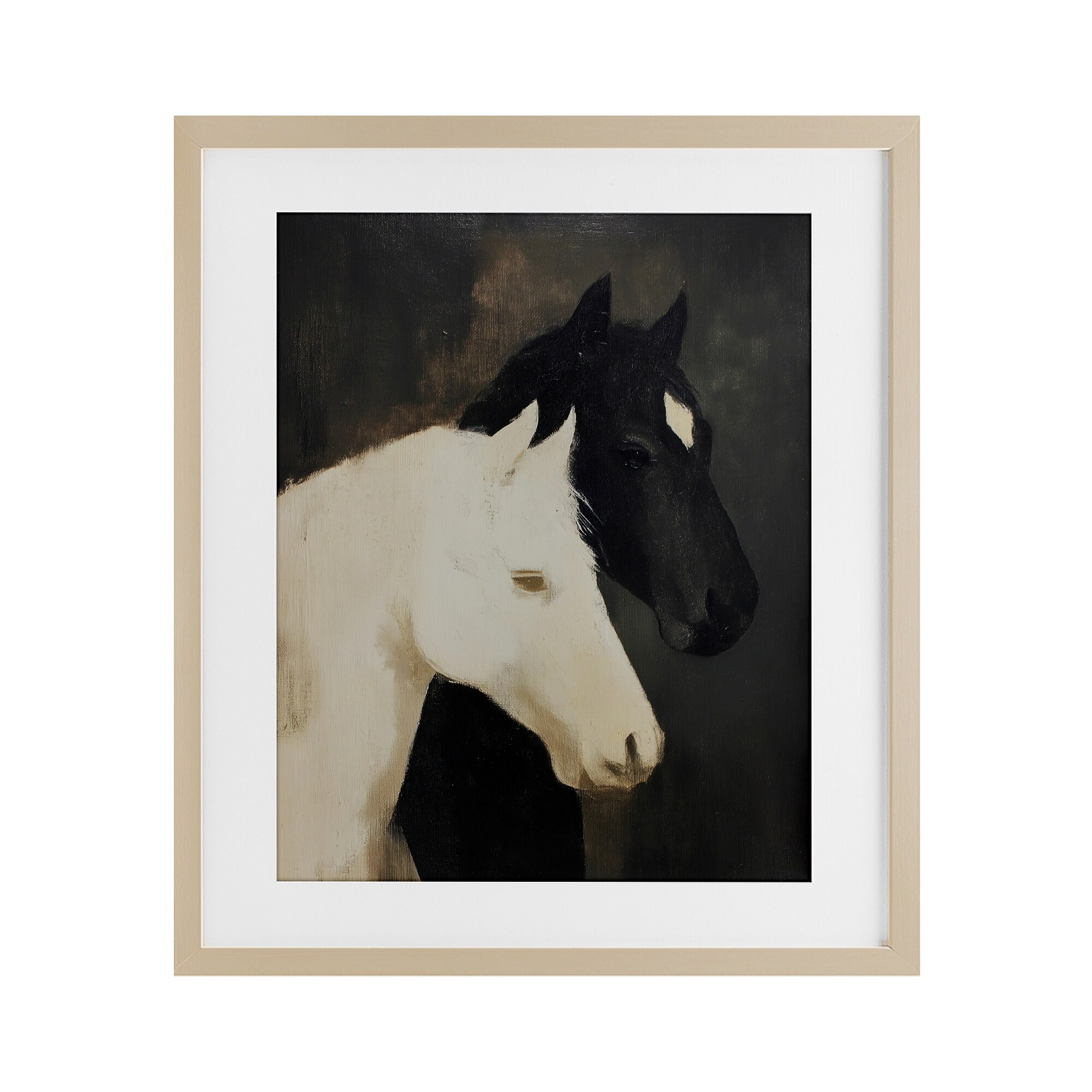 Stupell Horse Harmony Contrast Under Glass Framed Design By Svetlana Aleynikova