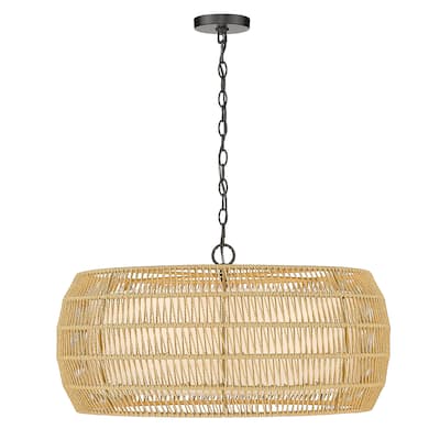 Everly 6 Light Chandelier - 27.125"x13.5"