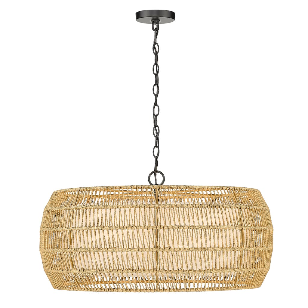 Everly 6 Light Chandelier - 27.125"x13.5"