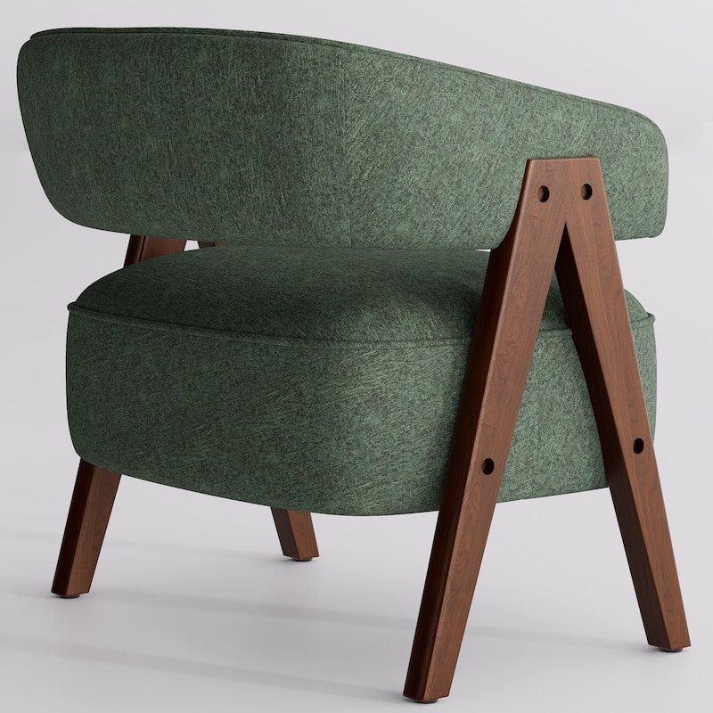 Accent Arm Chair Single Fabric Living Room Chair 27.56" W x 23.62" D x 27.95" H