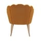 preview thumbnail 26 of 64, HULALA HOME Morden Scalloped Velvet Arm Chair with Tufted Back